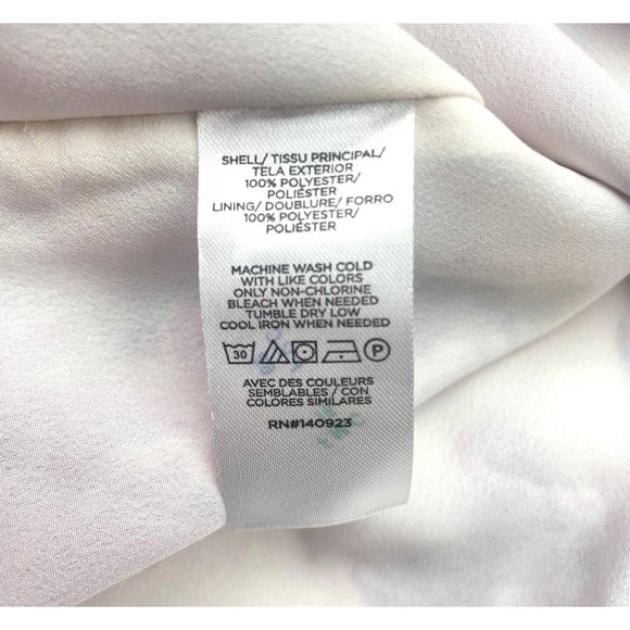 LOFT Women Crochet Yoke Flutter Sleeve Top M - Picture 4 of 16